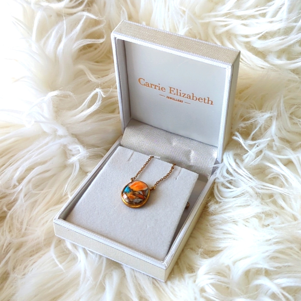 Carrie Elizabeth Oyster Turquoise Necklace